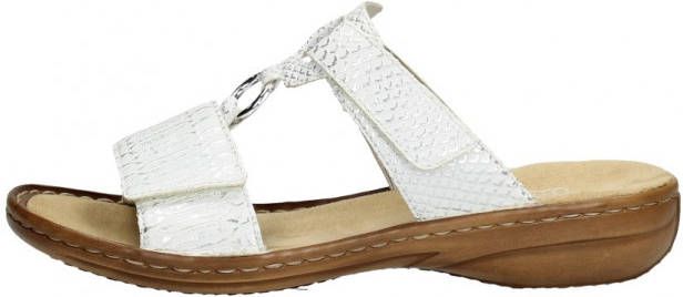 Rieker -Dames off-white ecru parel slippers & muiltjes - Foto 6