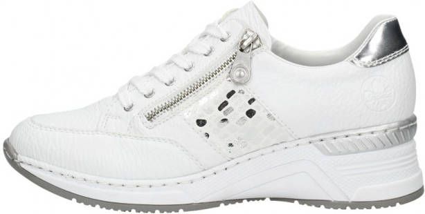 Rieker Sneakers met sleehak veterschoen lage schoen sneaker met losse inlegzool smalle vorm - Foto 3