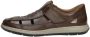 Rieker Bruine Leren Sandaal met Comfortabel Voetbed Brown Heren - Thumbnail 2