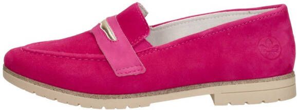 Rieker Fuchsia Suède Loafer met Leren Voetbed Pink Dames - Foto 3