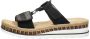 Rieker Zwarte synthetische sliders met comfortabel voetbed en klittenbandsluiting Black - Thumbnail 4