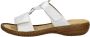 Rieker -Dames off-white ecru parel slippers & muiltjes - Thumbnail 2