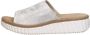 Rieker Slippers sleehak zomerschoen slippers met jute-omranding aan de loopzool - Thumbnail 2