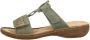 Rieker Dames Slipper 60881-52 Groen - Thumbnail 2