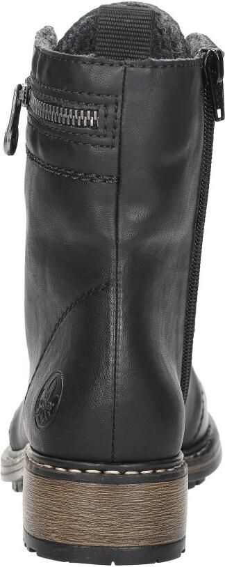 Rieker Waterdichte sneakers met ritssluiting en uitneembaar voetbed Black - Foto 10