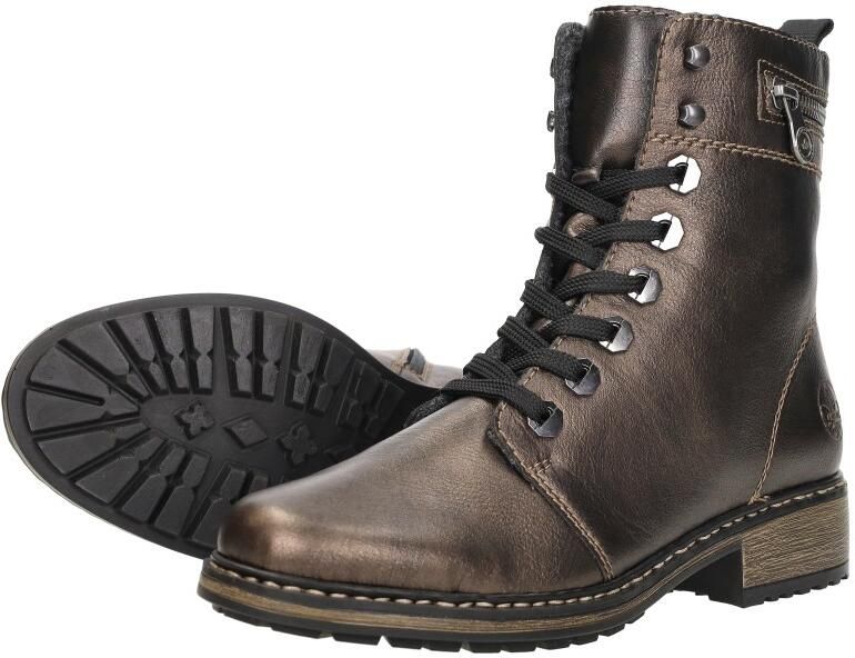Rieker dames veterboot Brons - Foto 3
