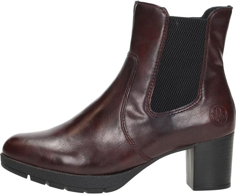 Rieker Enkellaarsjes Dames Rood - Foto 2