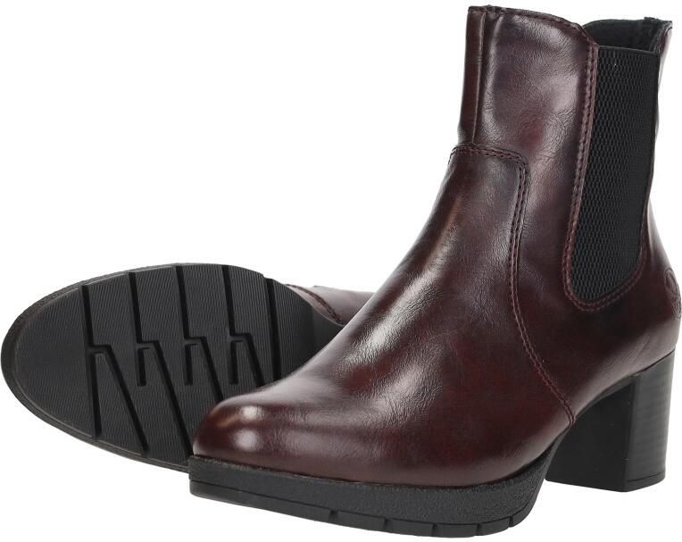 Rieker Enkellaarsjes Dames Rood - Foto 3