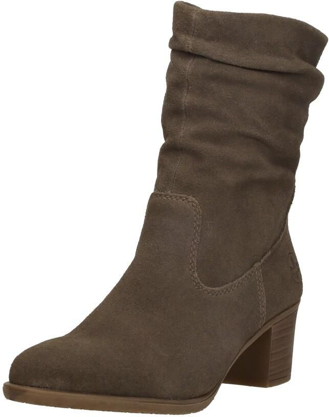 Rieker art. Y2054-45 taupe suede kuitlaars met rits - Foto 6