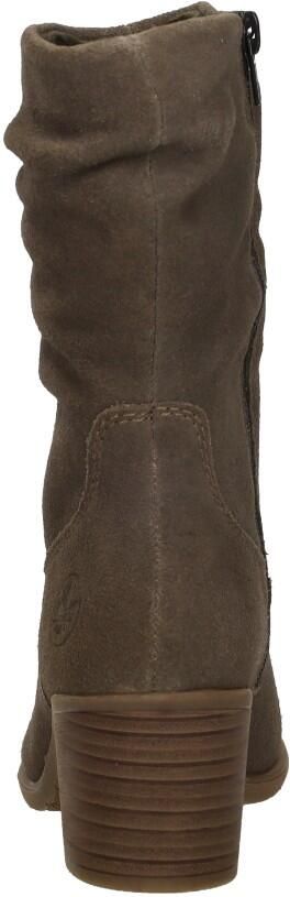 Rieker art. Y2054-45 taupe suede kuitlaars met rits - Foto 9
