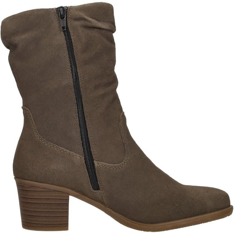 Rieker art. Y2054-45 taupe suede kuitlaars met rits - Foto 4