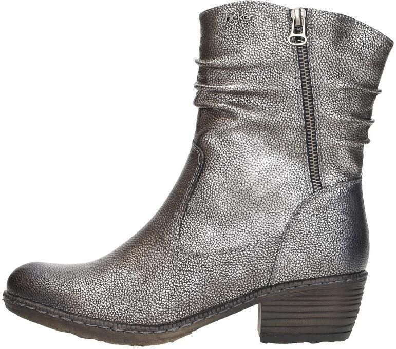 Rieker Enkellaarsjes Hak Enkellaarsjes Hak Zilverkleur - Foto 3