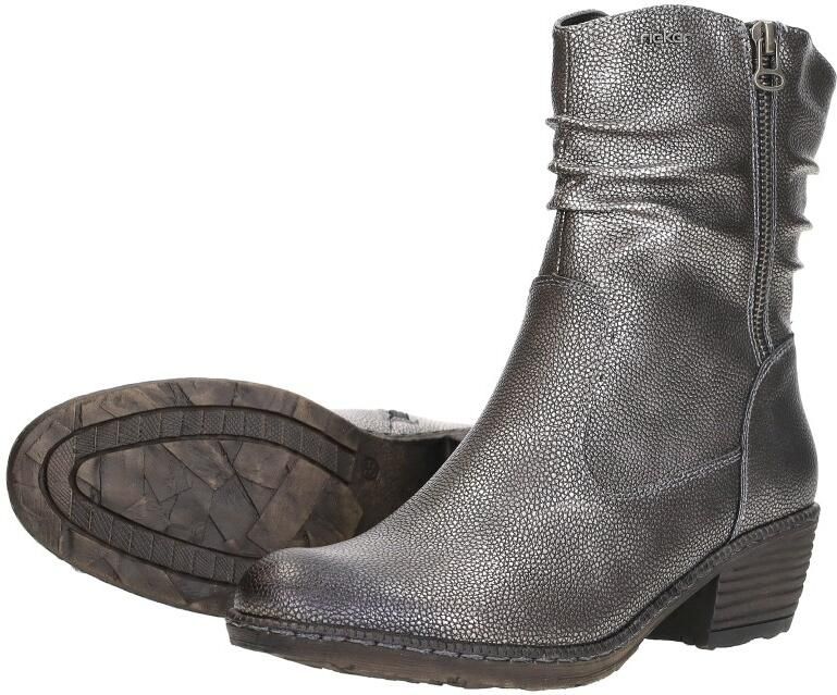 Rieker Enkellaarsjes Hak Enkellaarsjes Hak Zilverkleur - Foto 5