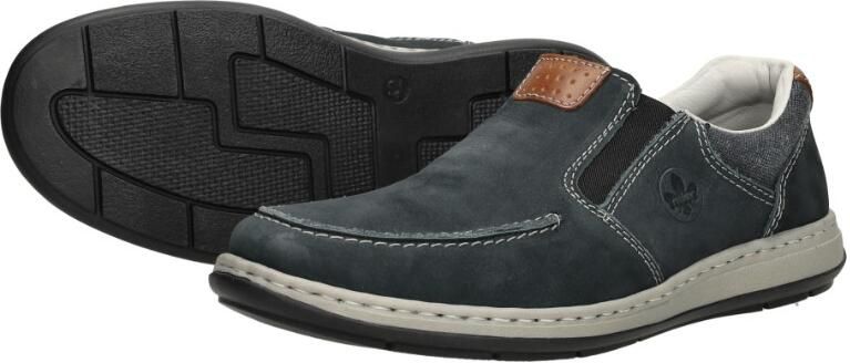 Rieker Instappers Lage schoen vrijetijdsschoen instaplaars met modieuze bladnaad - Foto 5