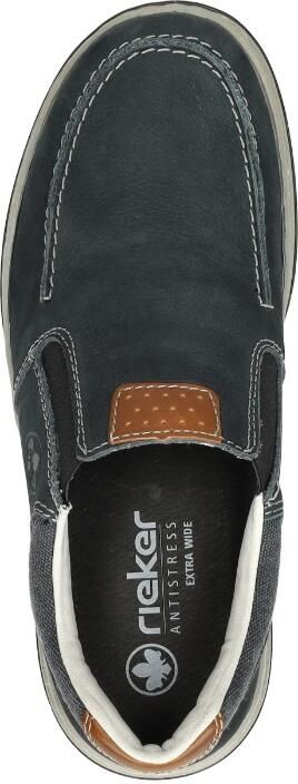 Rieker Instappers Lage schoen vrijetijdsschoen instaplaars met modieuze bladnaad - Foto 6