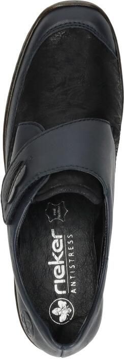 Rieker Dames Klittenbandschoen 487CO-15 Donkerblauw - Foto 8
