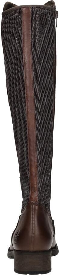 Rieker art Z9591 29 bruin leer stretch kuit rits dames - Foto 9