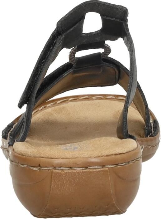 Rieker Slippers sleehak zomerschoen pantoffels met juwelenring - Foto 6