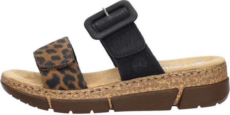 Rieker Zwarte Comfort Slipper met Voorgevormd Voetbed Black Dames - Foto 9