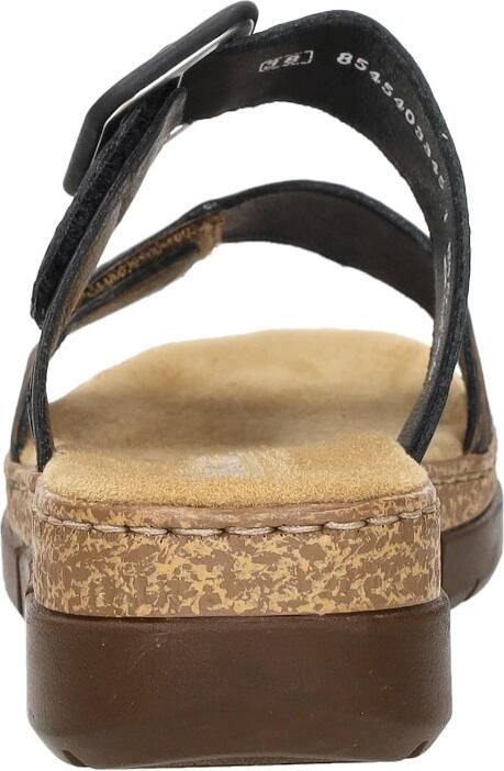 Rieker Zwarte Comfort Slipper met Voorgevormd Voetbed Black Dames - Foto 8