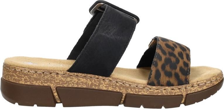 Rieker Zwarte Comfort Slipper met Voorgevormd Voetbed Black Dames - Foto 10