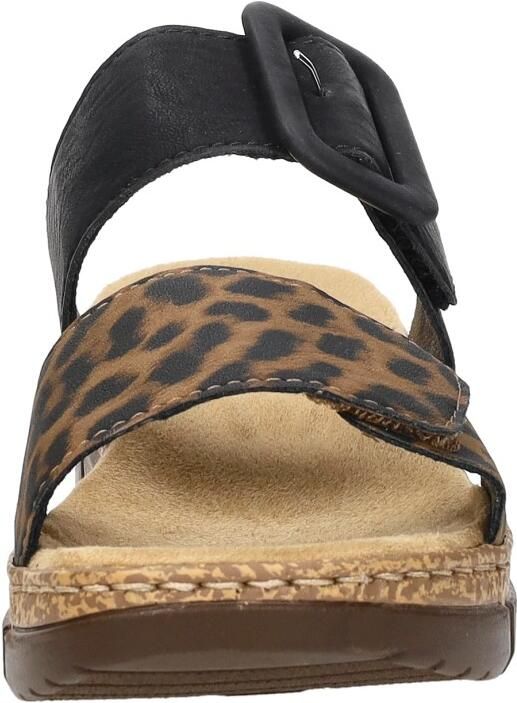 Rieker Zwarte Comfort Slipper met Voorgevormd Voetbed Black Dames - Foto 7