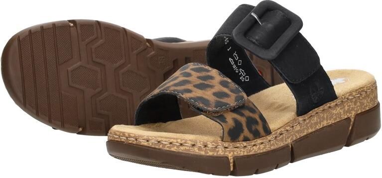 Rieker Zwarte Comfort Slipper met Voorgevormd Voetbed Black Dames - Foto 11