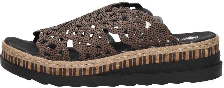 Rieker Slippers Dames Bruin - Foto 3