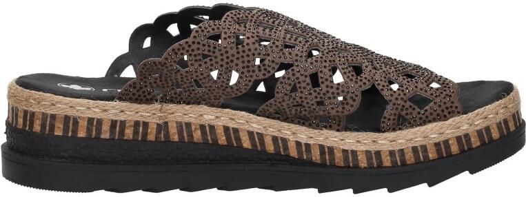 Rieker Slippers Dames Bruin - Foto 7
