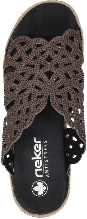 Rieker Slippers Dames Bruin - Foto 8