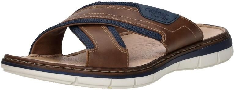 Rieker Slipper 25182-14 Blauw Bruin - Foto 7