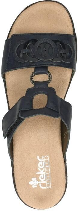 Rieker Blauwe Synthetische Sandalen met Klittenbandsluiting Blauw Dames - Foto 9