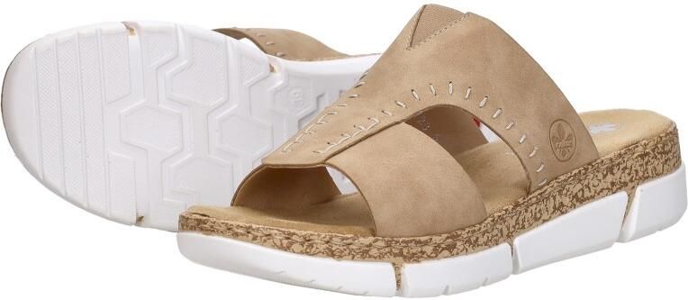 Rieker Slippers Dames Beige - Foto 6