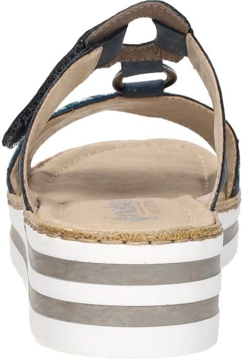 Rieker -Dames blauw slippers & muiltjes - Foto 5