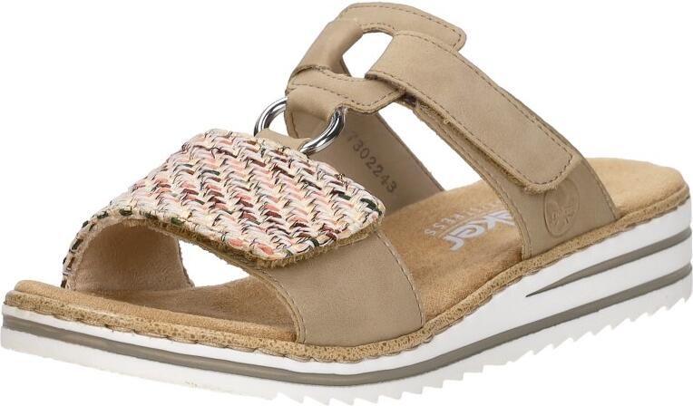 Rieker -Dames beige donker slippers & muiltjes - Foto 10