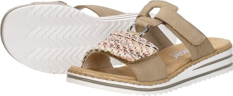 Rieker -Dames beige donker slippers & muiltjes - Foto 11
