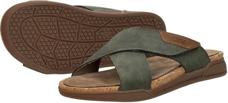 Rieker 27070-54 heren slippers groen - Foto 6