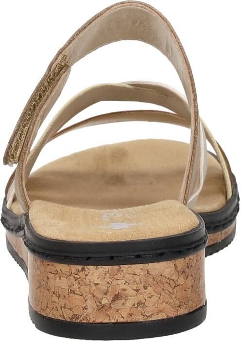 Rieker Slipper V3652-62 Beige Combi Zacht Voetbed - Foto 6