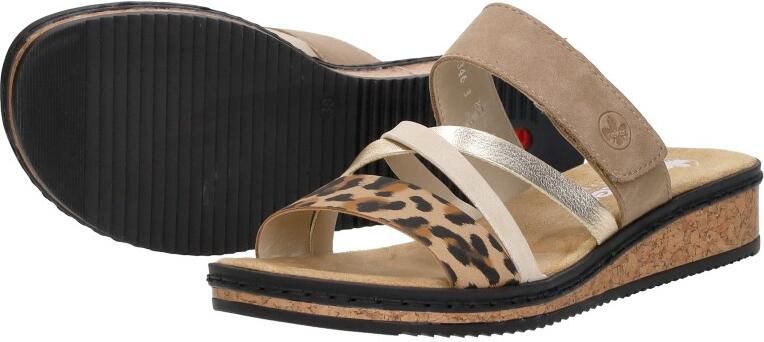 Rieker Slipper V3652-62 Beige Combi Zacht Voetbed - Foto 7