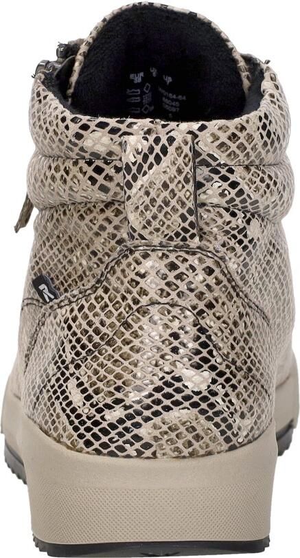 Rieker art W0164-64 beige combi print dames veter rits - Foto 5