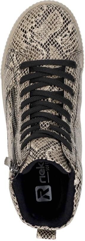 Rieker art W0164-64 beige combi print dames veter rits - Foto 7