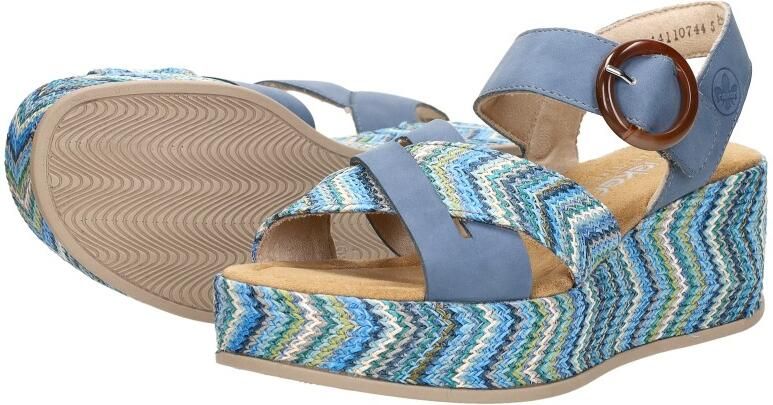 Rieker Sandalen Hak Sandalen Hak Blauw - Foto 6