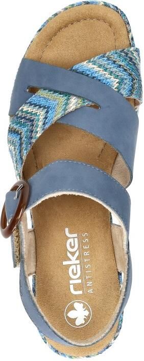 Rieker Sandalen Hak Sandalen Hak Blauw - Foto 7