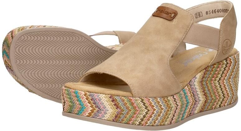 Rieker Sandalen met sleehak - Foto 3