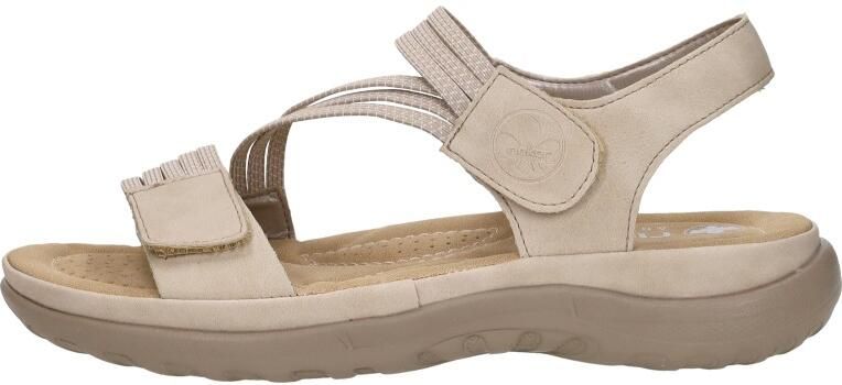 Rieker Sandalen zomerschoen sandaal sleehak met elastieken - Foto 7