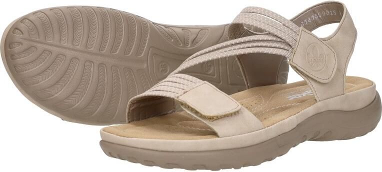 Rieker Sandalen zomerschoen sandaal sleehak met elastieken - Foto 11