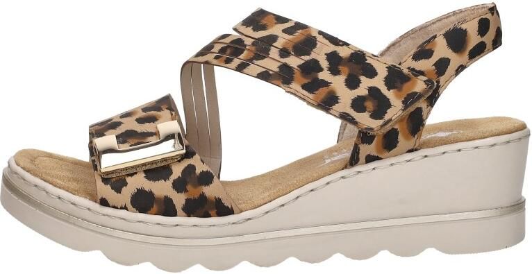 Rieker Sandalen Plat Sandalen Plat Cognac - Foto 2