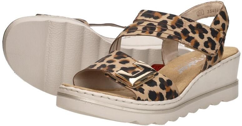 Rieker Sandalen Plat Sandalen Plat Cognac - Foto 6