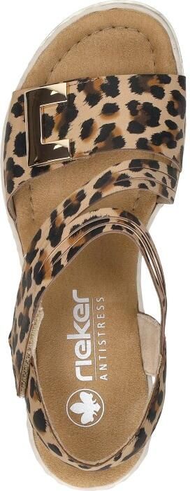 Rieker Sandalen Plat Sandalen Plat Cognac - Foto 8