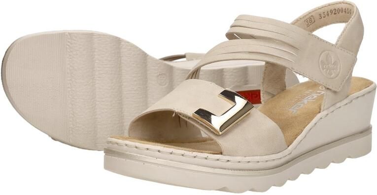 Rieker Sandalen met sleehak 67410-62 - Foto 7